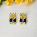 Classic Gold Plated Double Nagapadam Ear Studs