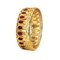 One Gram Gold Plated Traditional Broad Blue Nagapadam Bangle