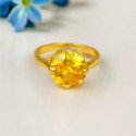 Fascinating Gold Plated Sapphire Stone Finger Rings