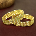 Gold Plated Designer Broad Bangle