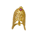 South Indian Gold Plated Ruby Stone Vanki Finger Ring