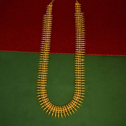 Alluring Gold Plated Pichimottu/Jasmine Long Chain