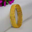 Gold Plated Designer Broad Bangle