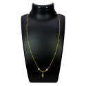 Elegant Gold Plated Box Chain Two-Tone Balls Pendant Necklace