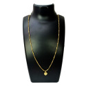 Delicate Gold Plated Chain With Heart Pendant Combo