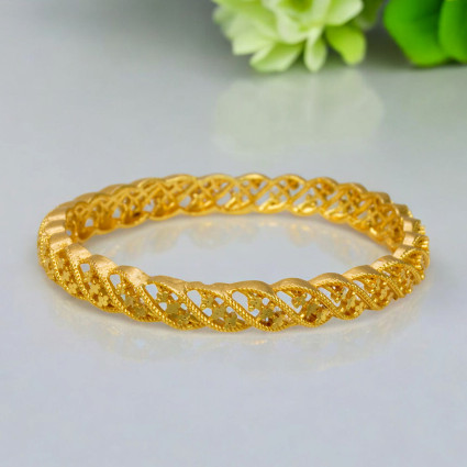Plain Gold Plated Designer Bangle