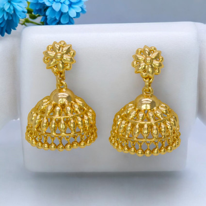 Gold Plated Medium Umbrella Jhumka