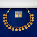 Contemporary Antique Lakshmi Kasu Necklace Set