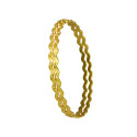 Stylish Gold Plated Thin Zigzag Bangles