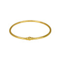 Simple Gold Plated Plain Bangle For Women