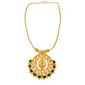 Traditional Gold Plated Lakshmi Palakka Pendant Necklace for Women