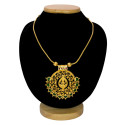 Traditional Gold Plated Lakshmi Palakka Pendant Necklace for Women