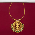 Traditional Gold Plated Lakshmi Palakka Pendant Necklace for Women