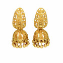 Small Gold Plated Leaf Studs Umbrella Jumkas