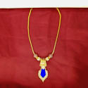 Premium Gold Plated Ball Chain Necklace With Nagapadam Pendant