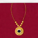 Classic Gold Plated Enamel Pendant Necklace