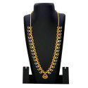 Traditional Gold Plated Ruby Blue Mango Long Necklace