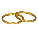 Gold Plated Designer MC Pipe Bangles for Women