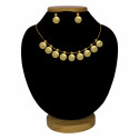Gold Plated Lakshmi Coin Kasumala Cash Necklace Set