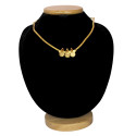 Gold Plated Red Triple Kasu Necklace