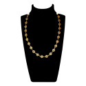 Marvelous Gold Plated Round Stone Necklace