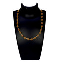 Marvelous Gold Plated Round Stone Necklace