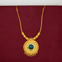 South Indian Traditional Gold-Plated Pendant Necklace
