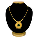 South Indian Traditional Gold-Plated Pendant Necklace