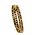 Gold Plated Square Semi Precious Stone Bangles