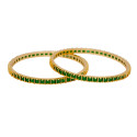 Gold Plated Square Semi Precious Stone Bangles
