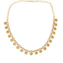 Stunning Gold Plated AD Stone Necklace