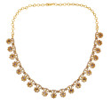 Stunning Gold Plated AD Stone Necklace