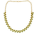 Elegant Gold Plated Designer Stone Necklace for Women