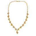 Gold Plated Stylish Floral Vine Stone Necklace