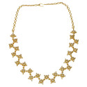Trendy Gold Plated Stone Necklace