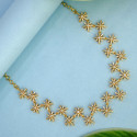 Dazzling Gold Plated Semi-precious Stone Necklace
