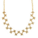 Dazzling Gold Plated Semi-precious Stone Necklace