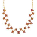 Dazzling Gold Plated Semi-precious Stone Necklace