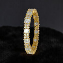 Splendid Gold Plated CZ Floral Stone Bangle
