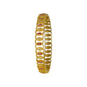 Alluring Gold Plated Wedding Ruby CZ Bangle