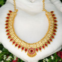 Kerala Traditional Nagapadam CZ Stone Choker Necklace