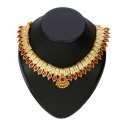 Kerala Traditional Nagapadam CZ Stone Choker Necklace