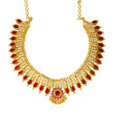 Kerala Traditional Nagapadam CZ Stone Choker Necklace