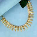 Exquisite Gold Plated Spike Designer Stone Necklace
