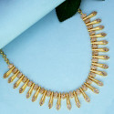 Exquisite Gold Plated Spike Designer Stone Necklace