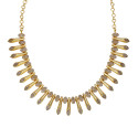 Exquisite Gold Plated Spike Designer Stone Necklace