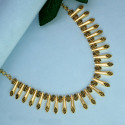 Exquisite Gold Plated Spike Designer Stone Necklace