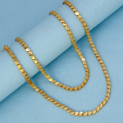 Elegant Designer Gold Plated Chain