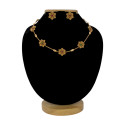 Antique Gold Floral Necklace Set