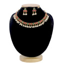 Multi-Colour Stone Antique Pearl Necklace Set